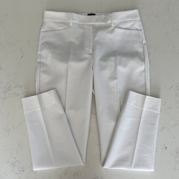 Talbots Hampshire Curvy Neutral 4 Pocket Cotton Rayon Pants White Sz 6 NWOT - Picture 3 of 12